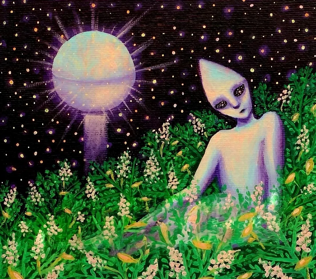 Рисунок милого инопланетянина.