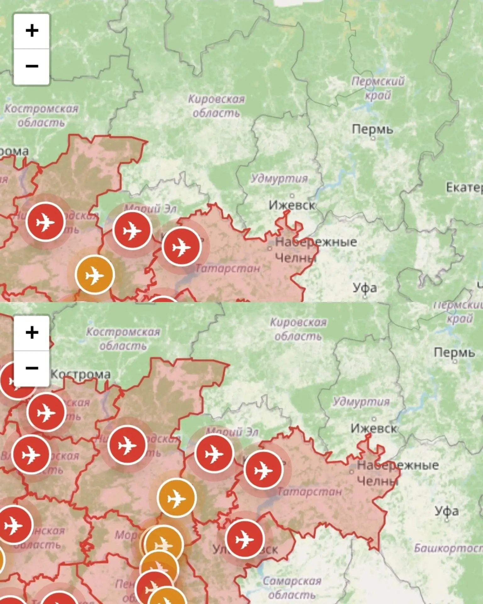 ❕️Внимание. В соседнем Татарстане объявлена беспилотная опасность.