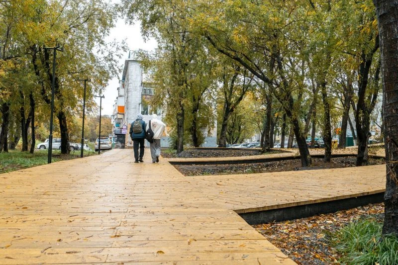📌 Благоустройство пешеходной зоны завершается на Пограничной в Петропавловске