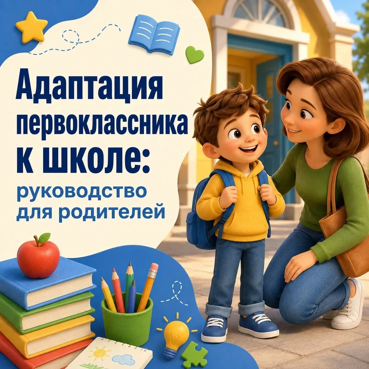 🎒  Первый класс — большой шаг не только для ребёнка, но и для всей семьи.