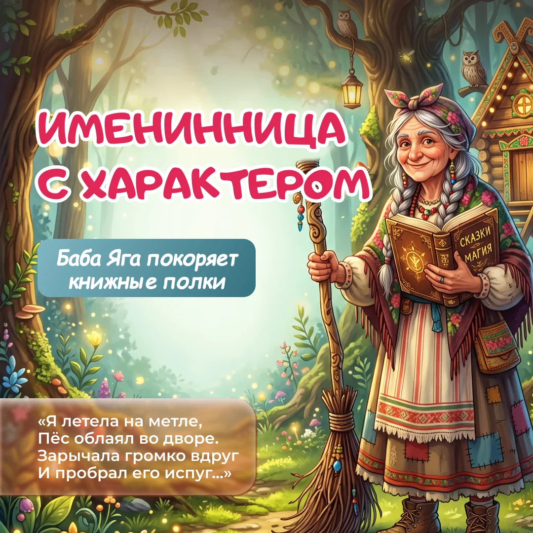 🎉✨ С Днем Рождения, Баба Яга! ✨🎉

Сегодня 30 июня день рождения самой загадочной и колоритной волш