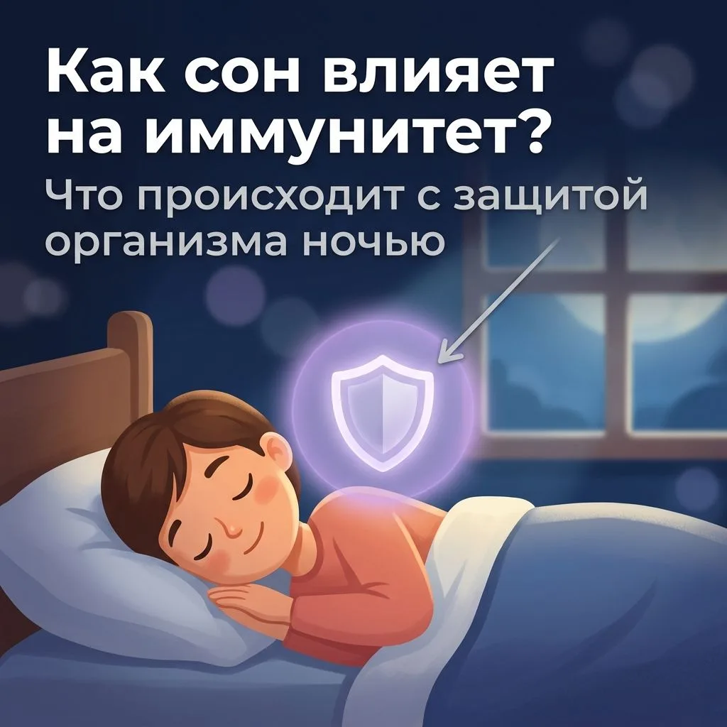 😴 Как зависит иммунитет от качества сна?