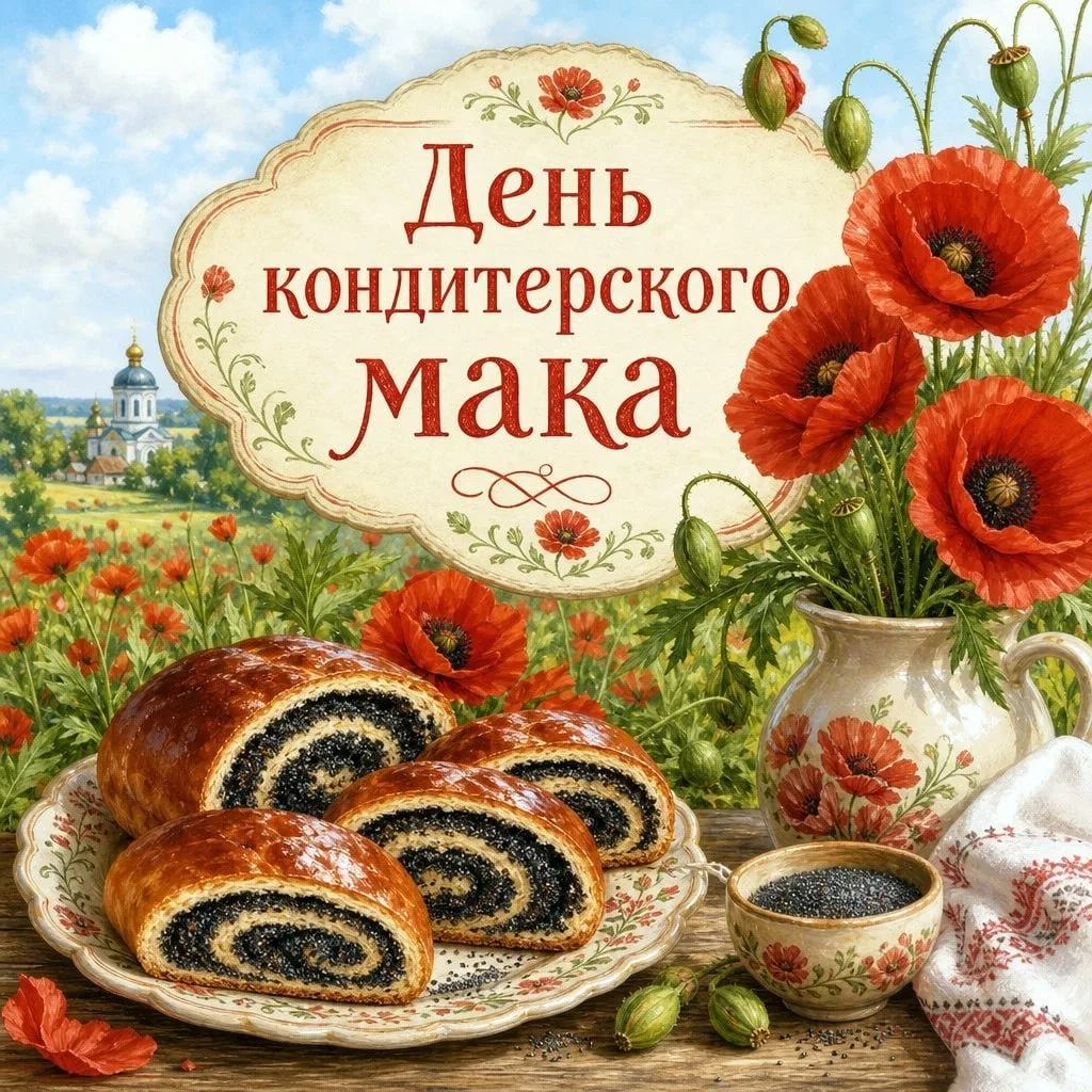 🌺🥐 7 августа — День кондитерского мака 🥐🌺