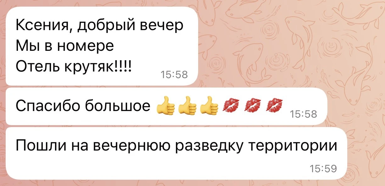 Свеженький отзыв от моих туристов из Вьетнама 💌🇻🇳