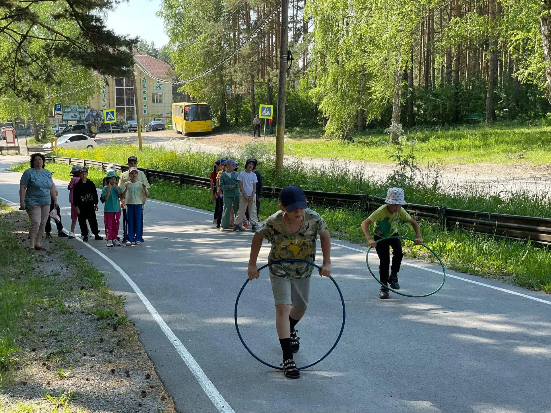 ☀Спортивный марафон в профильной смене! 
🏄‍♂🌷В рамках нашей увлекательной профильной смены «Спорти