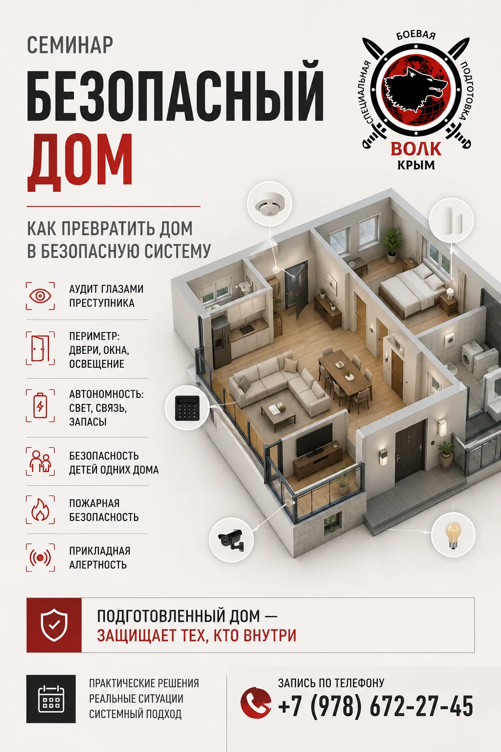 Безопасность дома — это не решётки на окнах и не железная дверь. Это система, которая начинается с в