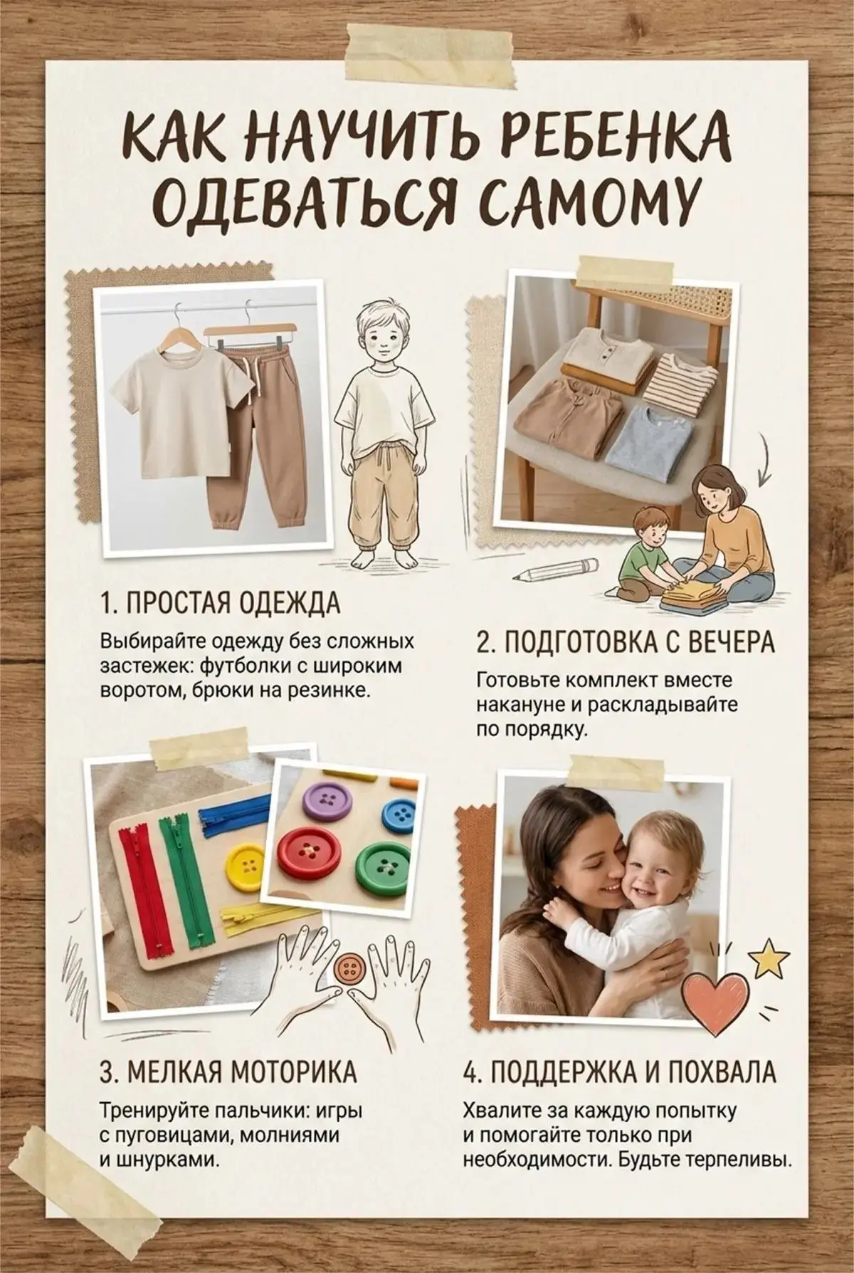 Как приучить ребенка одеваться без истерик?