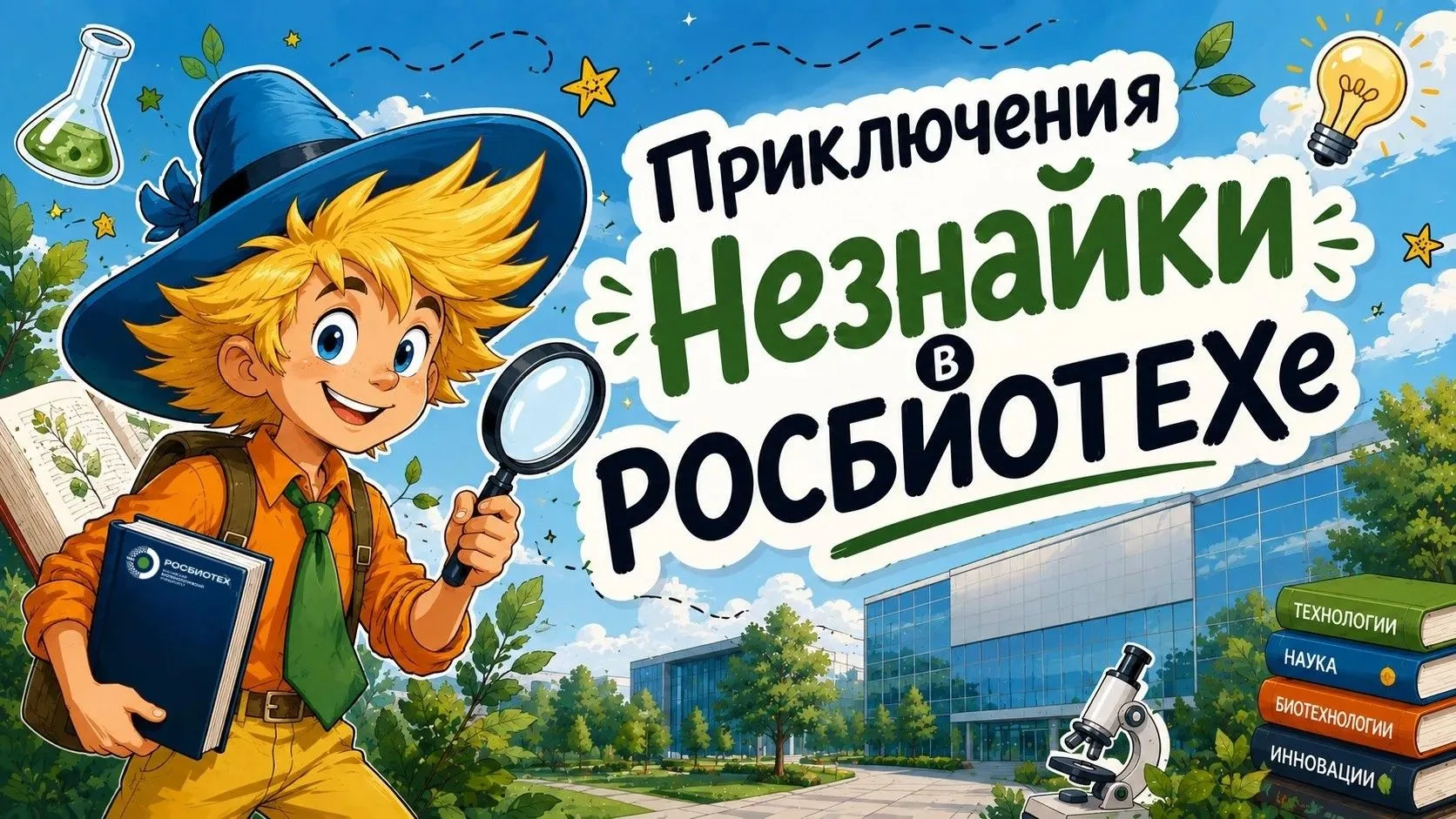 🔬 Незнайка отправляется в РОСБИОТЕХ!