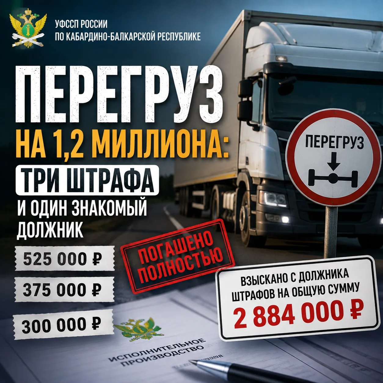 🚛 ПЕРЕГРУЗ НА 1,2 МИЛЛИОНА: ТРИ ШТРАФА И ОДИН ЗНАКОМЫЙ ДОЛЖНИК
