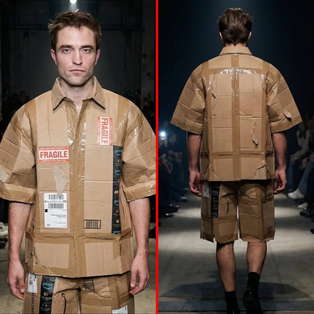 Balenciaga выпустила костюм, полностью сделанный из картонных коробок за 780 тысяч рублей.

На самом