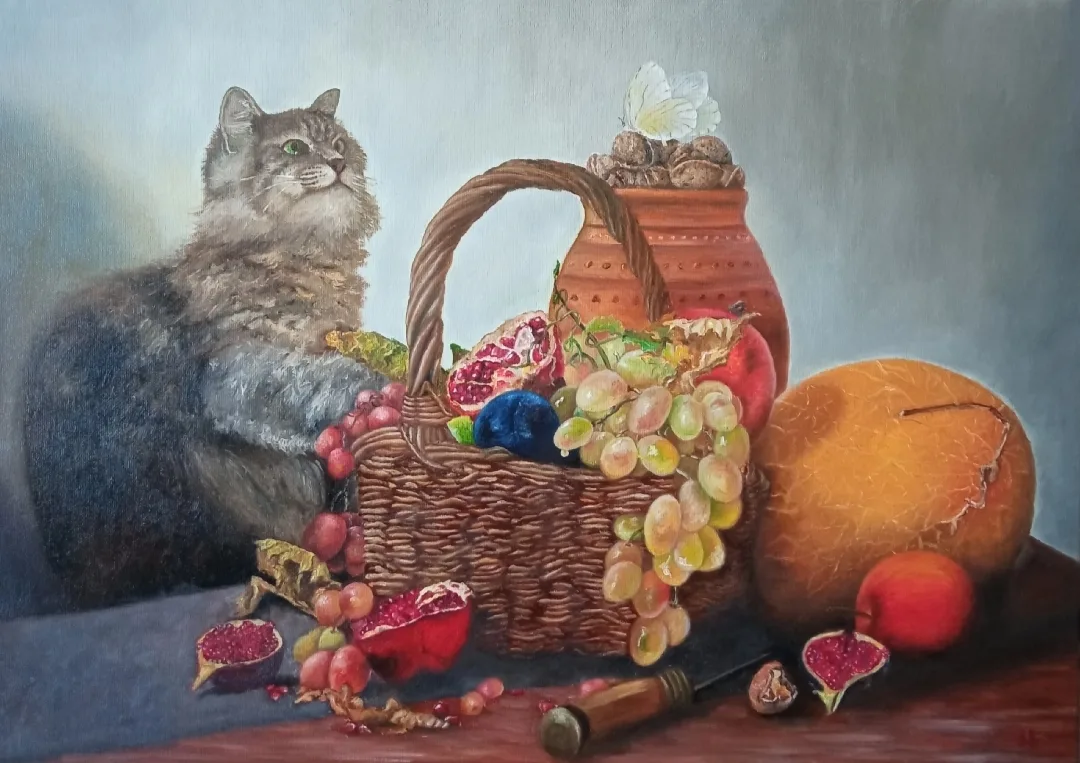 "Глаза в глаза", холст, масло, 70х50 см. В наличии:)