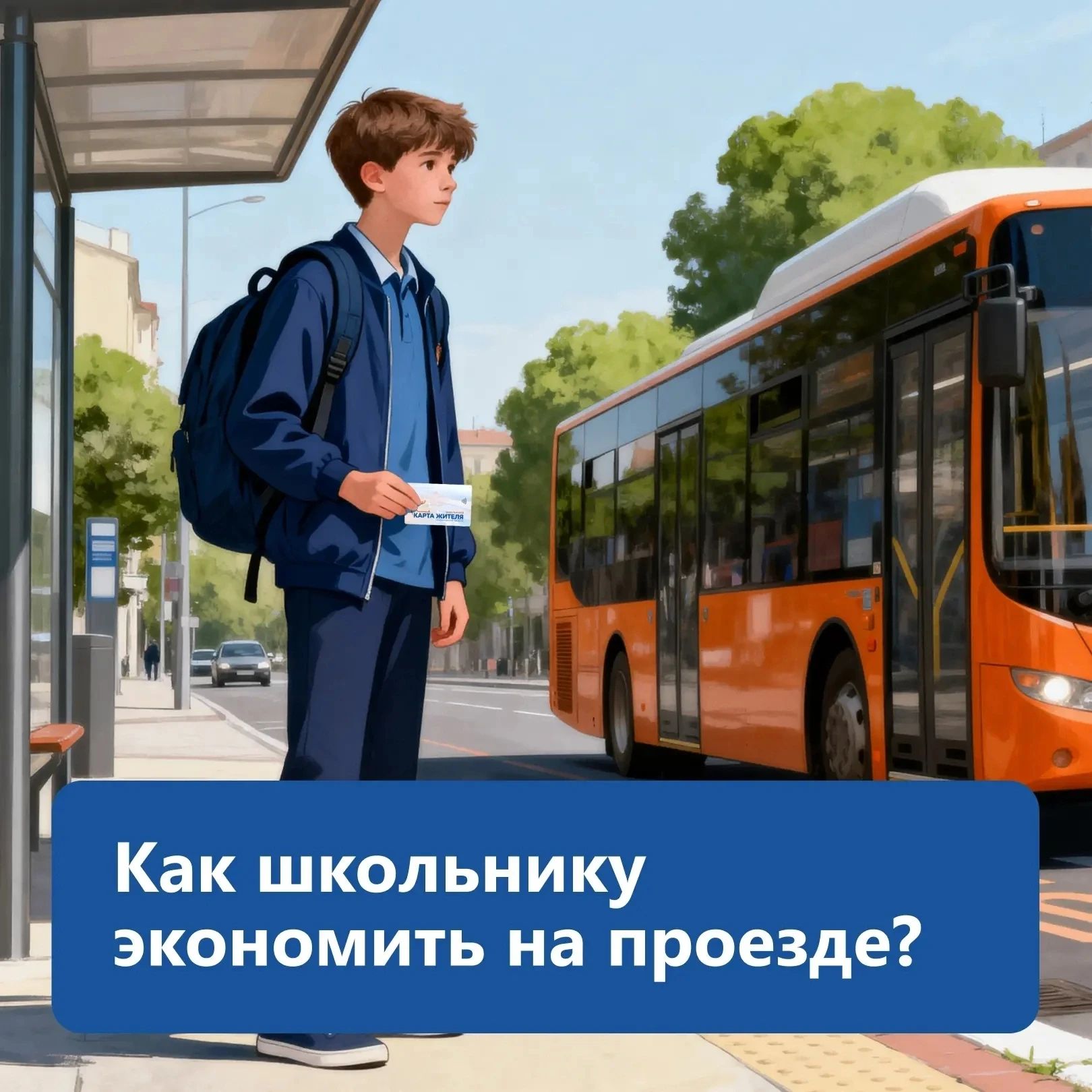 С картой школьника проезд дешевле, чем по обычной транспортной карте или разовым билетам.