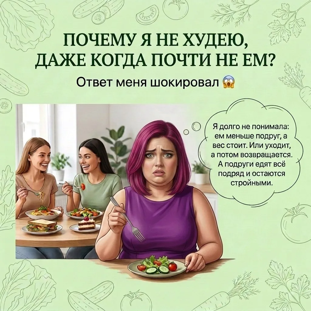 Почему я не худею, даже когда почти не ем? Ответ меня шокировал 😱