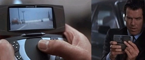 В телефоне из фильма «Завтра не умрёт никогда» 1997 года были пульт для управления авто, сканер отпе