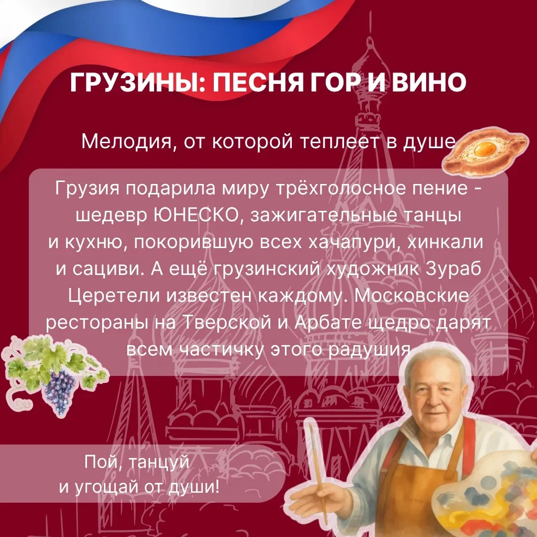 Рассказываем о народах нашей малой Родины  Москва — уникальный город, в котором в мире и согласии жи