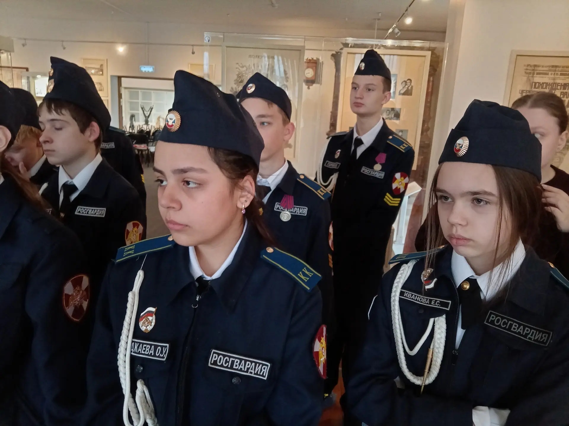 🏛 Погружение в историю: 7-й кадетский класс в музее «Подолье» 🇷🇺   Ребята из 7 кадетского класса на 