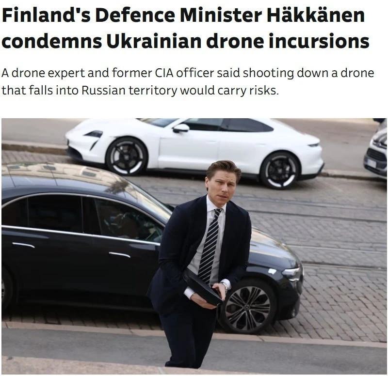 🇫🇮🇺🇦Хельсинки «грозно» пожурил Киев: «Вы тут нам не летайте!»