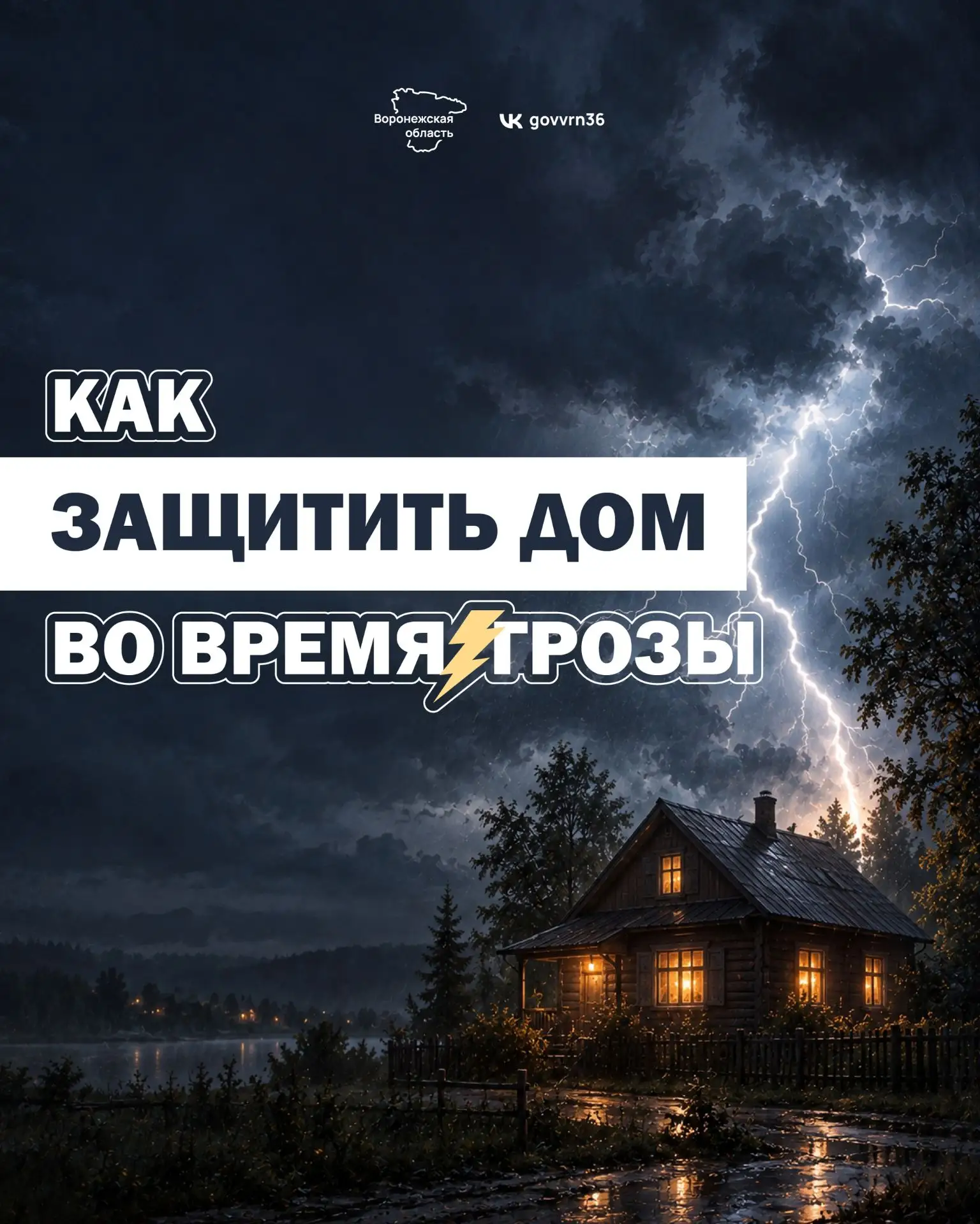 Прямое попадание молнии в незащищенный дом может в секунды привести к пожару, особенно ...