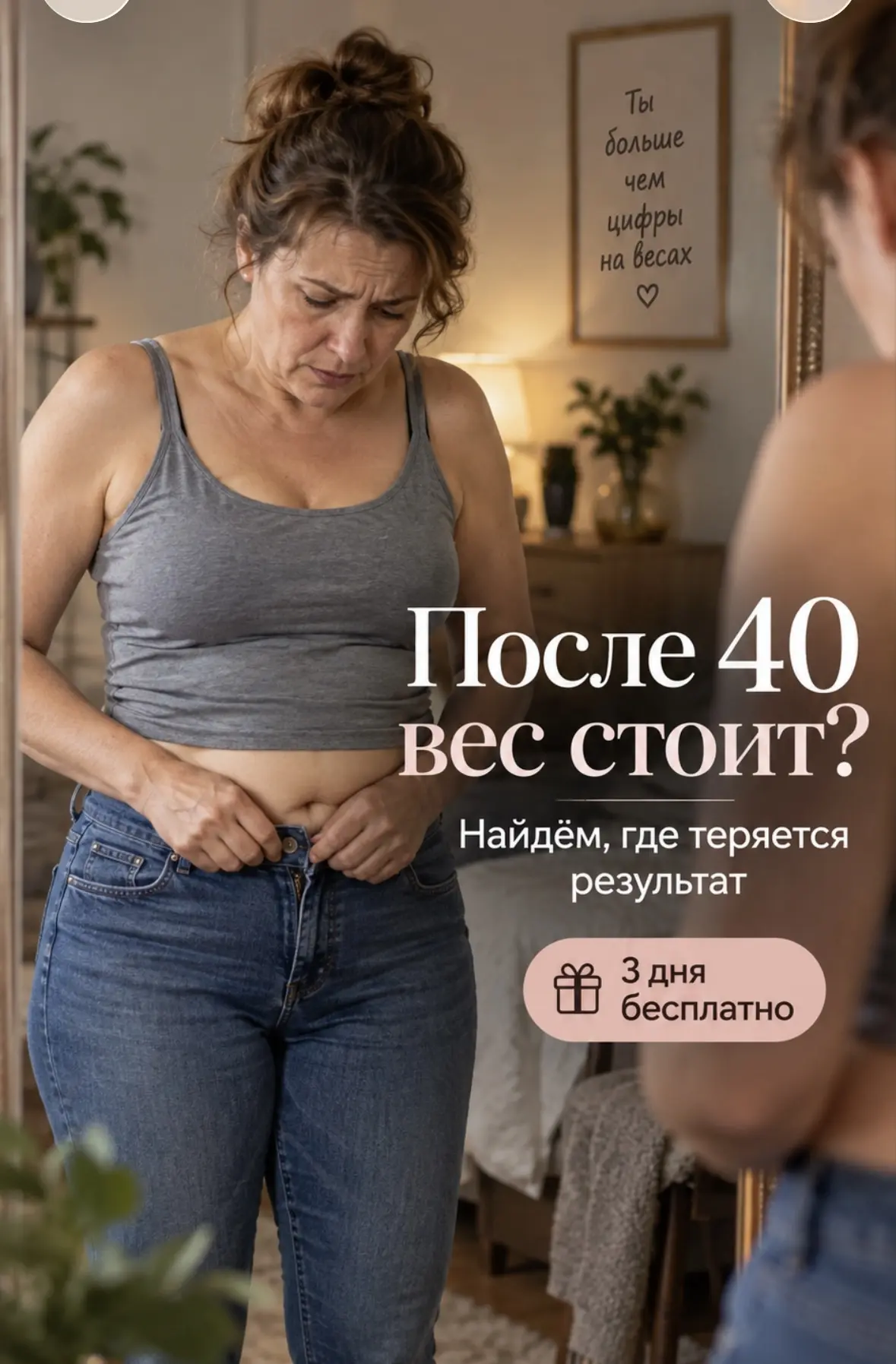 После 40 вес стоит, хотя Вы стараетесь?