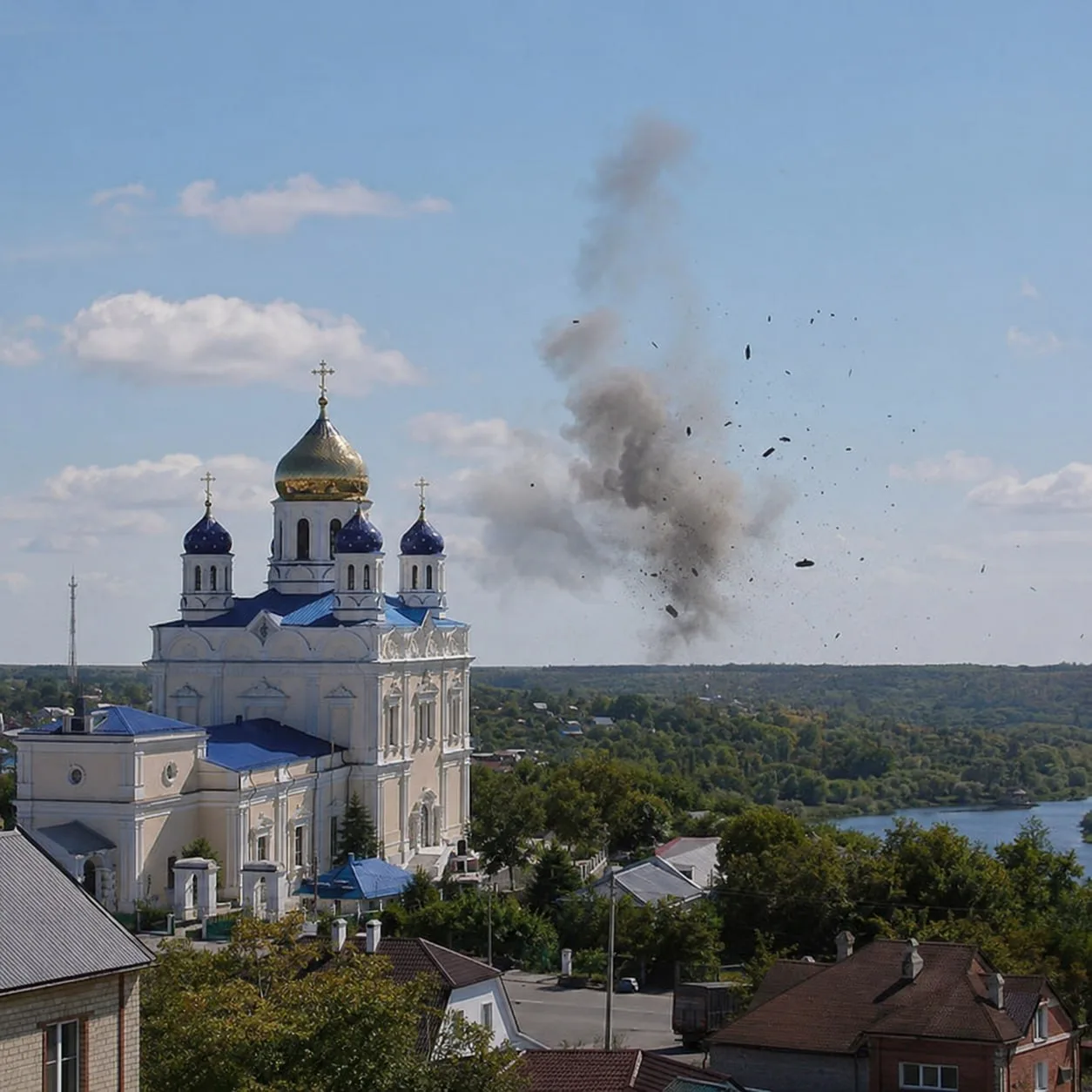 ⚡️ Над Ельцом сбили вражеский БПЛА: обломки повредили несколько домов  Глава Ельца Вячеслав Жабин со