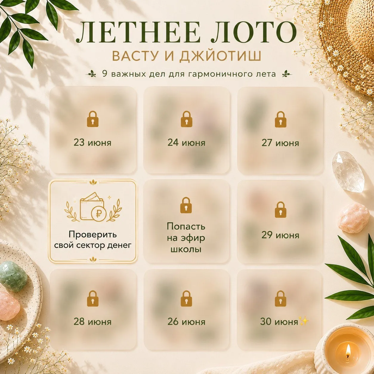 ☀️ Открываем первую клетку нашего летнего лото

💰 Проверить свой сектор денег

Большинство людей ищ