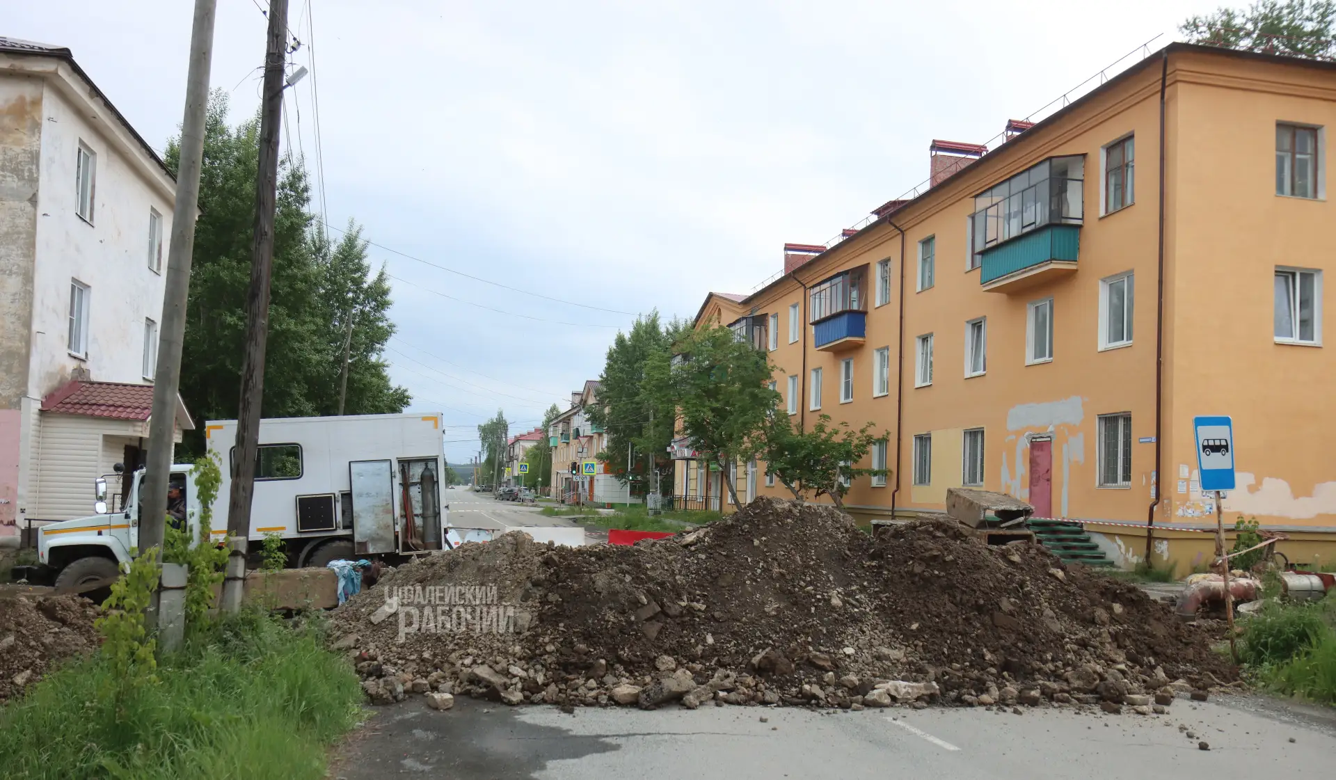 ООО «Теплосети» на ул. Маяковского ведут ремонтные работы, в рамках подготовки к предст...