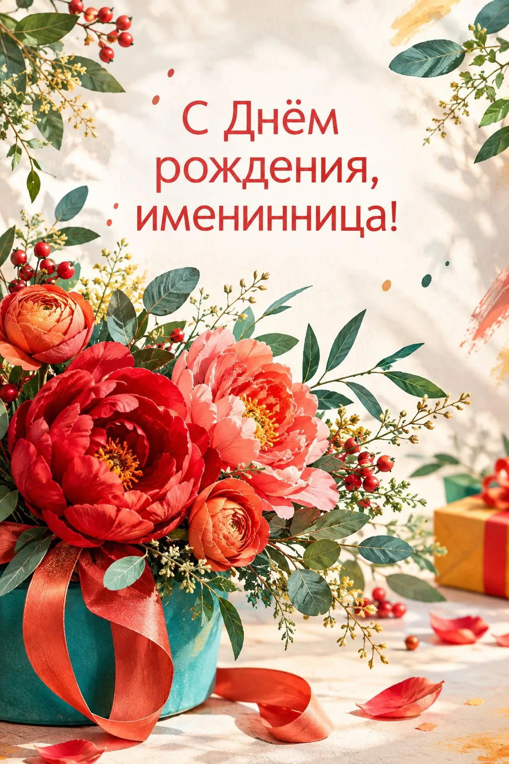 🔥 Красивые картинки и открытки женщине с Днем рождения с пожеланиями.