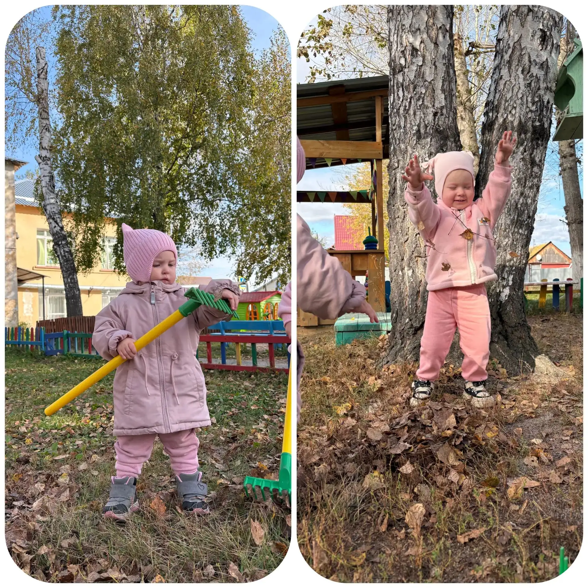🍂 Осенний десант ясельной группы! 🍁Сегодня 24 сентября наши маленькие помощники дружн...