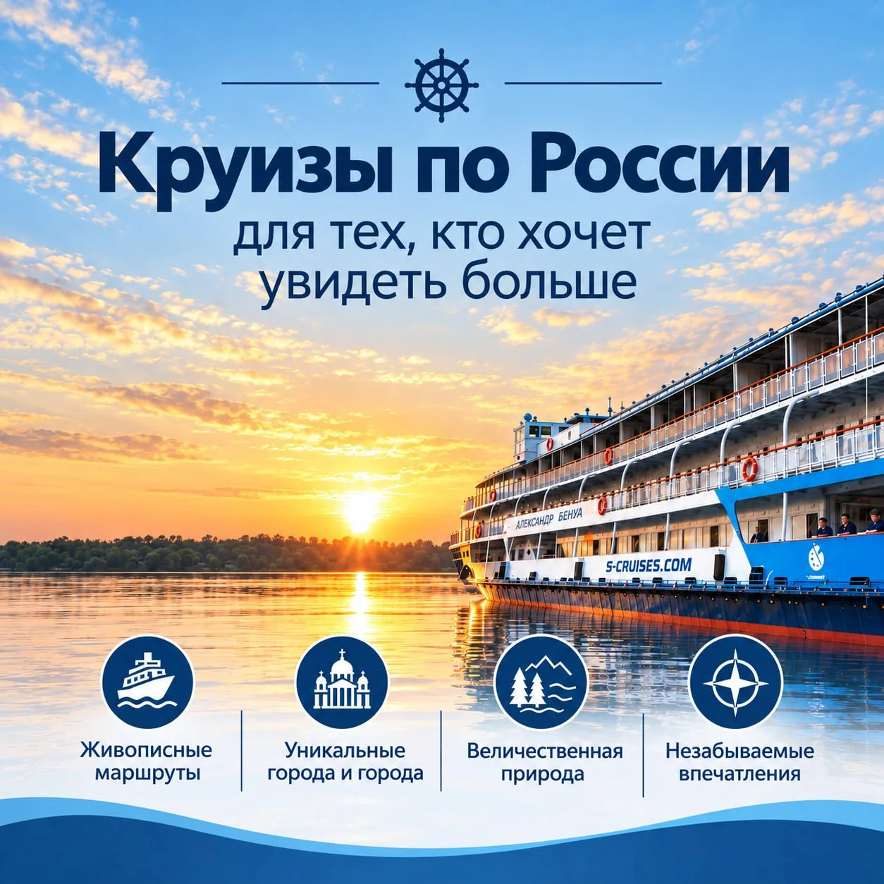 Подбор осенних круизов по России 🤍