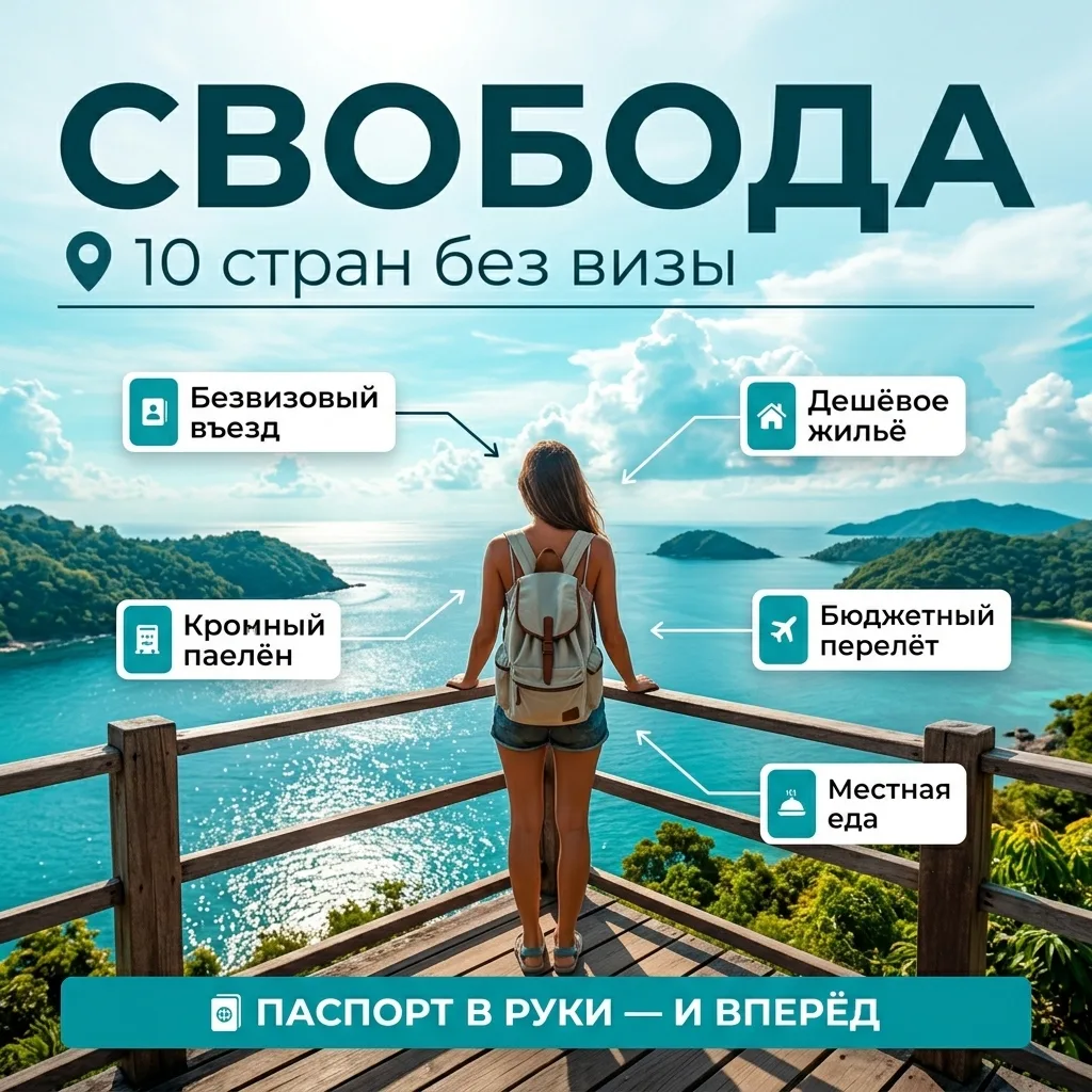 ✈️ 10 стран без визы и без миллионов на счёте: куда лететь этой осенью