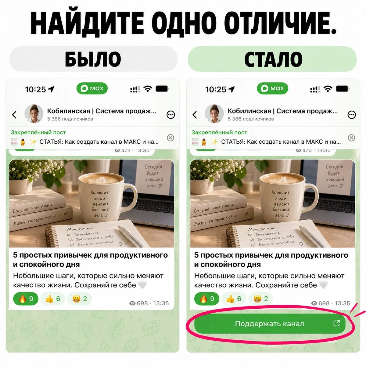 Вы это видели? Кнопка донатов в МАКС под любой пост!