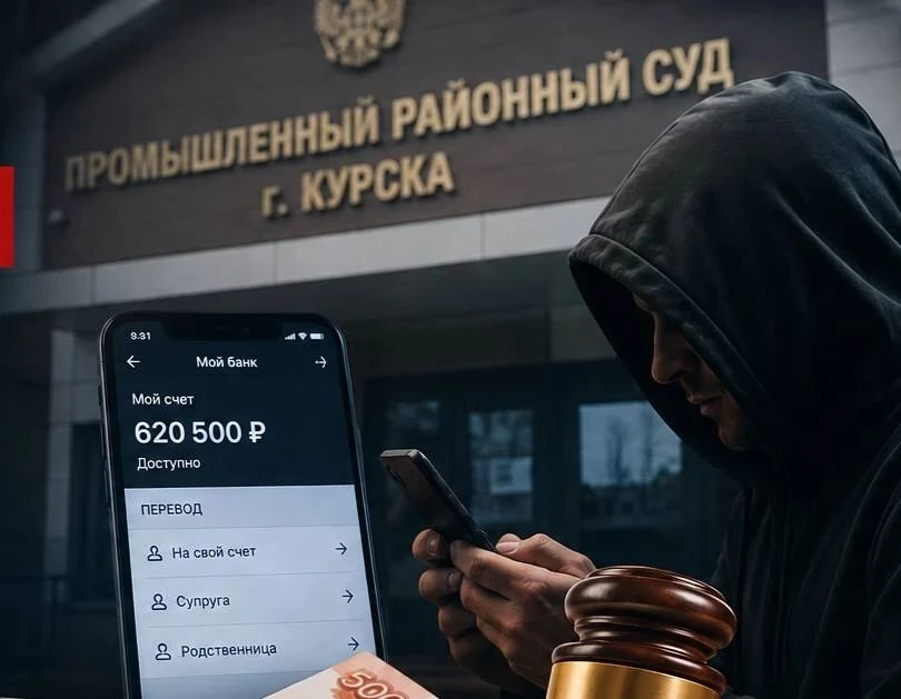 ⚖️ В Курске вынесли приговор мужчине, похитившему более 620 тысяч рублей у вынужденного...