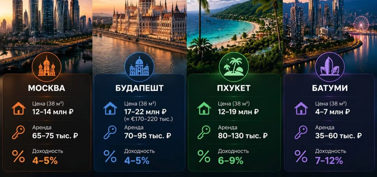 Сравнение доходности от аренды квартир в Москве и за рубежом

Квартира площадью около 38 м² остаётся