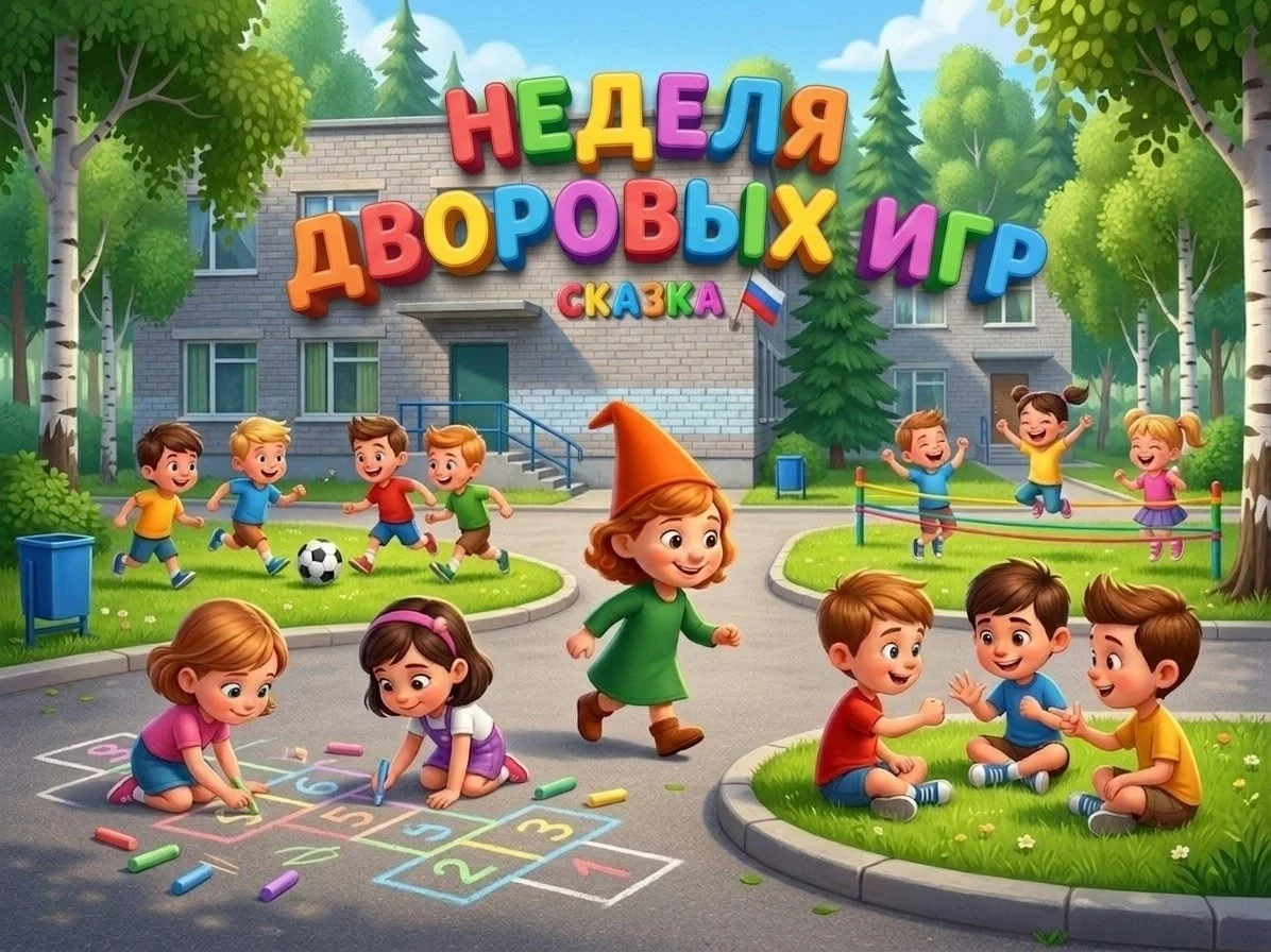 🏡🌟 В нашем детском саду начинается "Неделя дворовых игр"! 🌟🏡

⚽🪁Дорогие подписчики! На этой нед