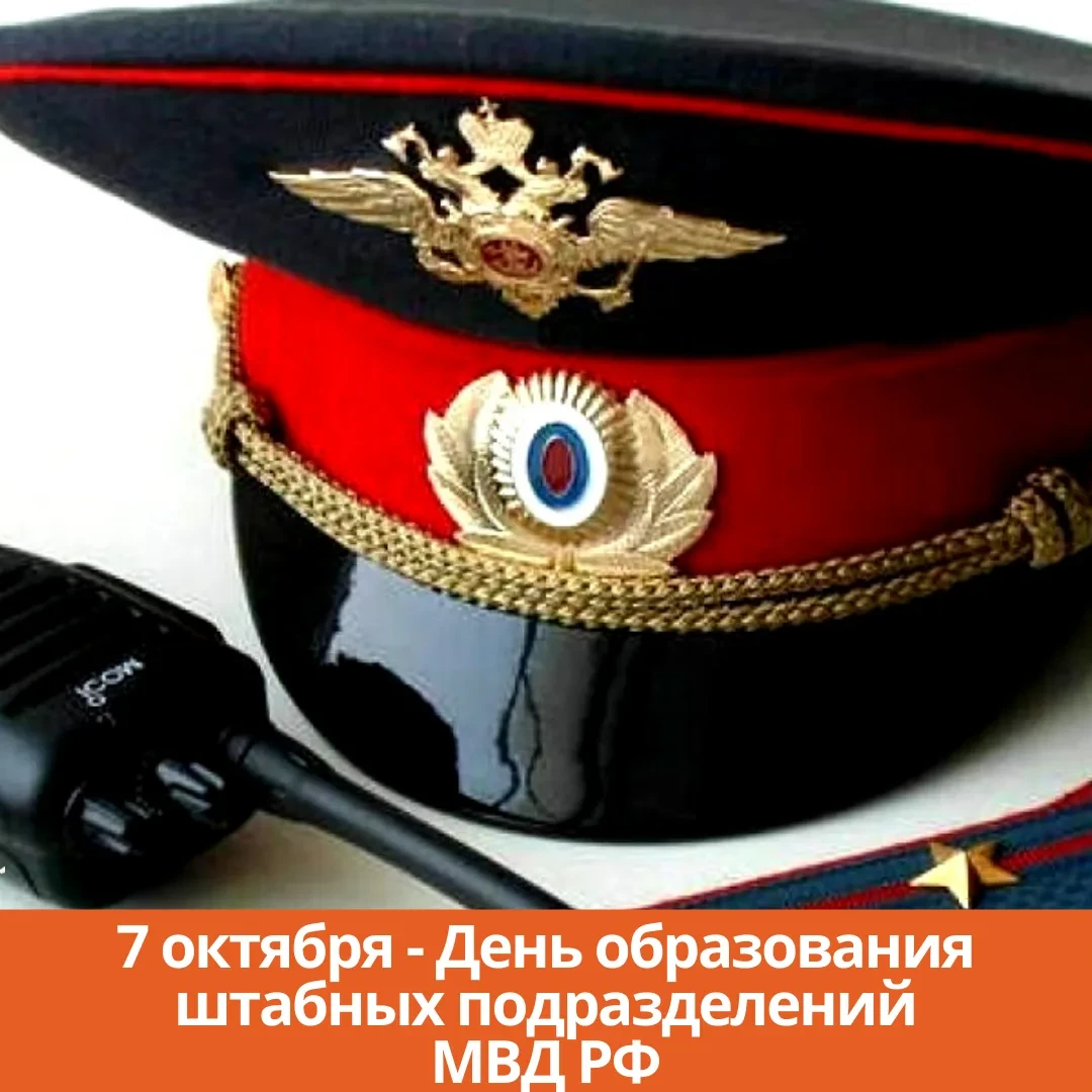 7 октября — День штабных подразделений МВД