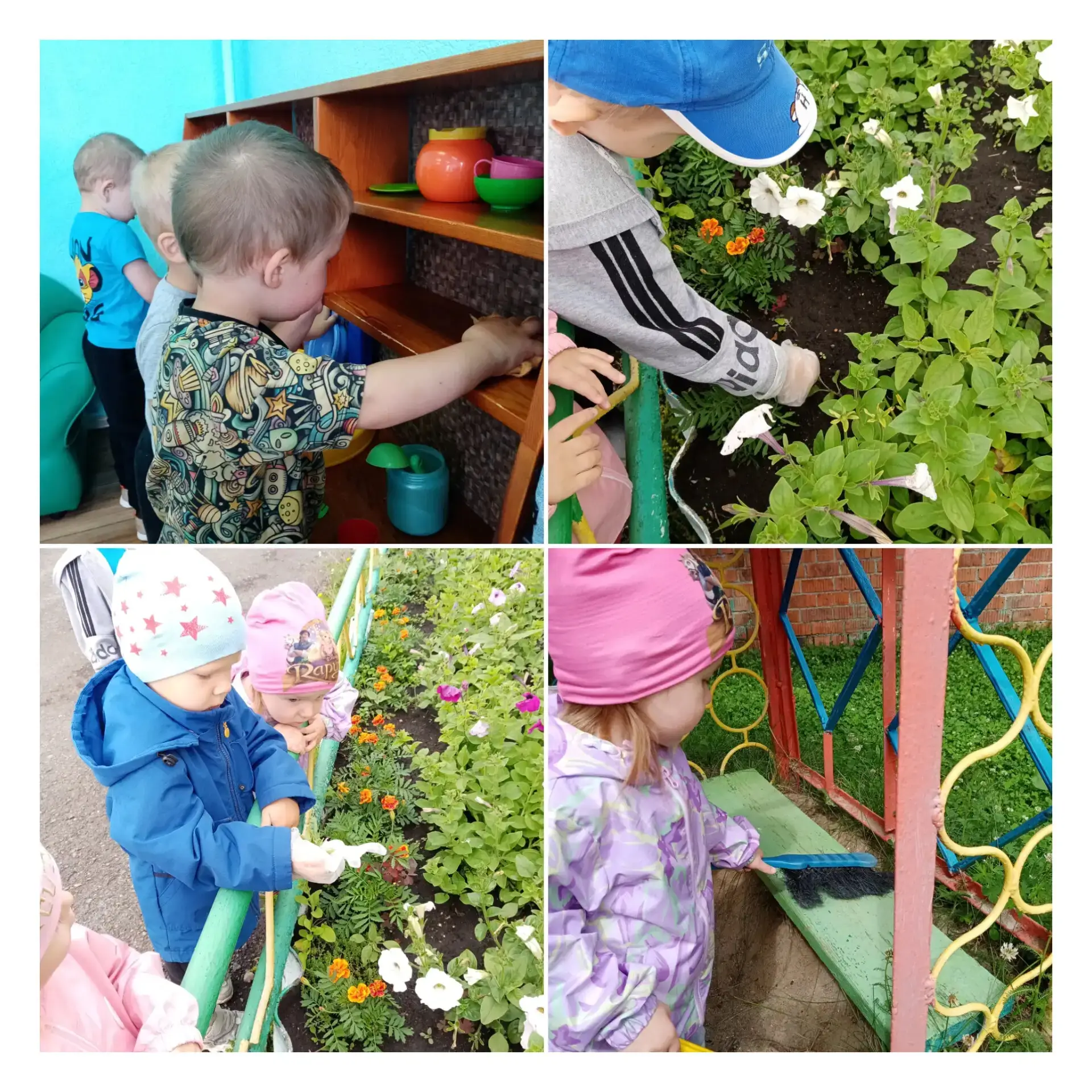 ✨Наши самые маленькие помощники тоже с большим энтузиазмом взялись за дело: мыли свои стульчики, про