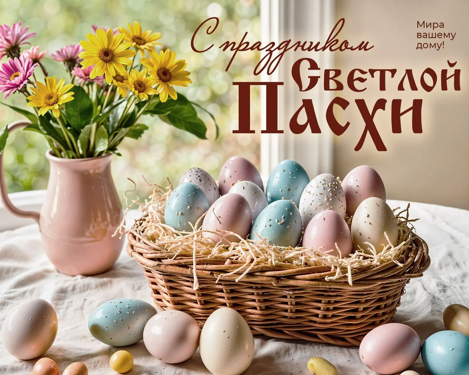 🌸 Сердечно поздравляю всех со светлым праздником Пасхи, который дарит нам веру и надежду на мир, доб