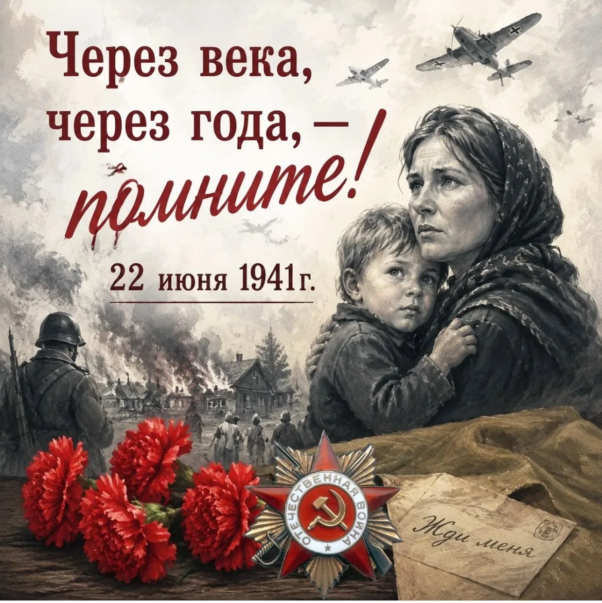 🕯 22 июня — День памяти и скорби  - Начало Великой Отечественной войны 🕯

22 июня — одна из самых 