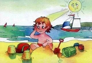 Погулять под солнышком — конечно, полезно для ребёнка, но в меру, привыкая к солнечной ...