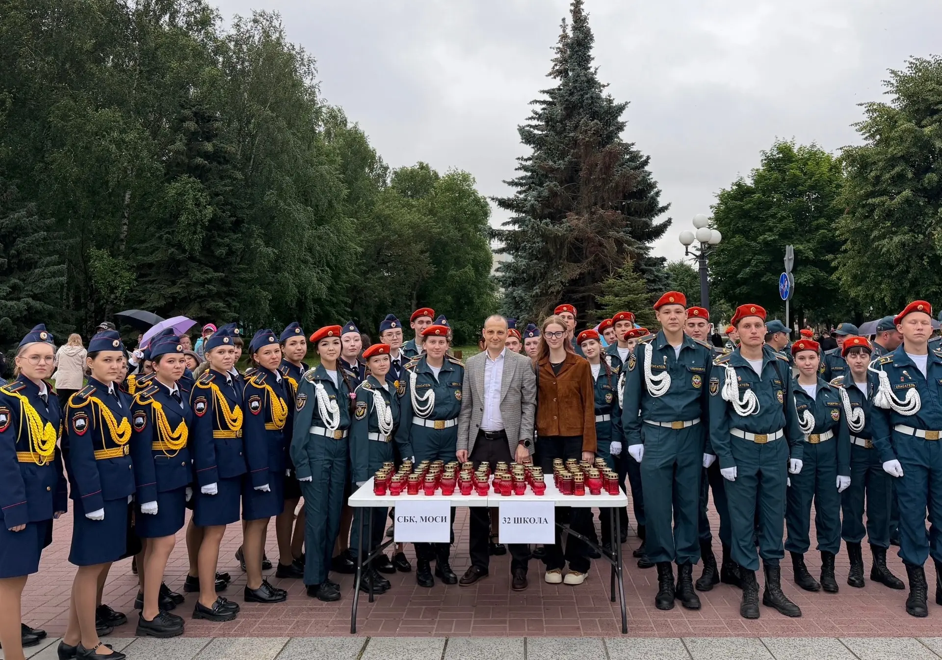 Курсанты и сотрудники СБК приняли участие в акции  «Свеча памяти». У Мемориала воинской...