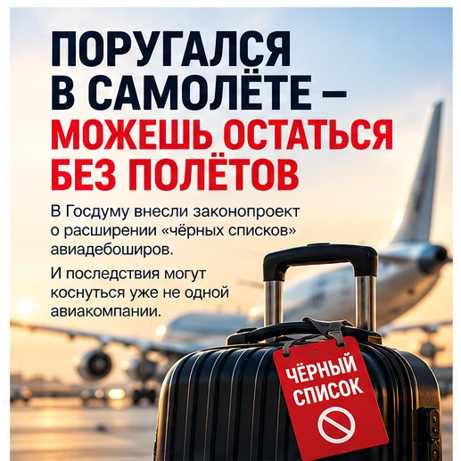 ✈️ Поругался с экипажем — можешь попасть в «чёрный список» авиакомпаний?