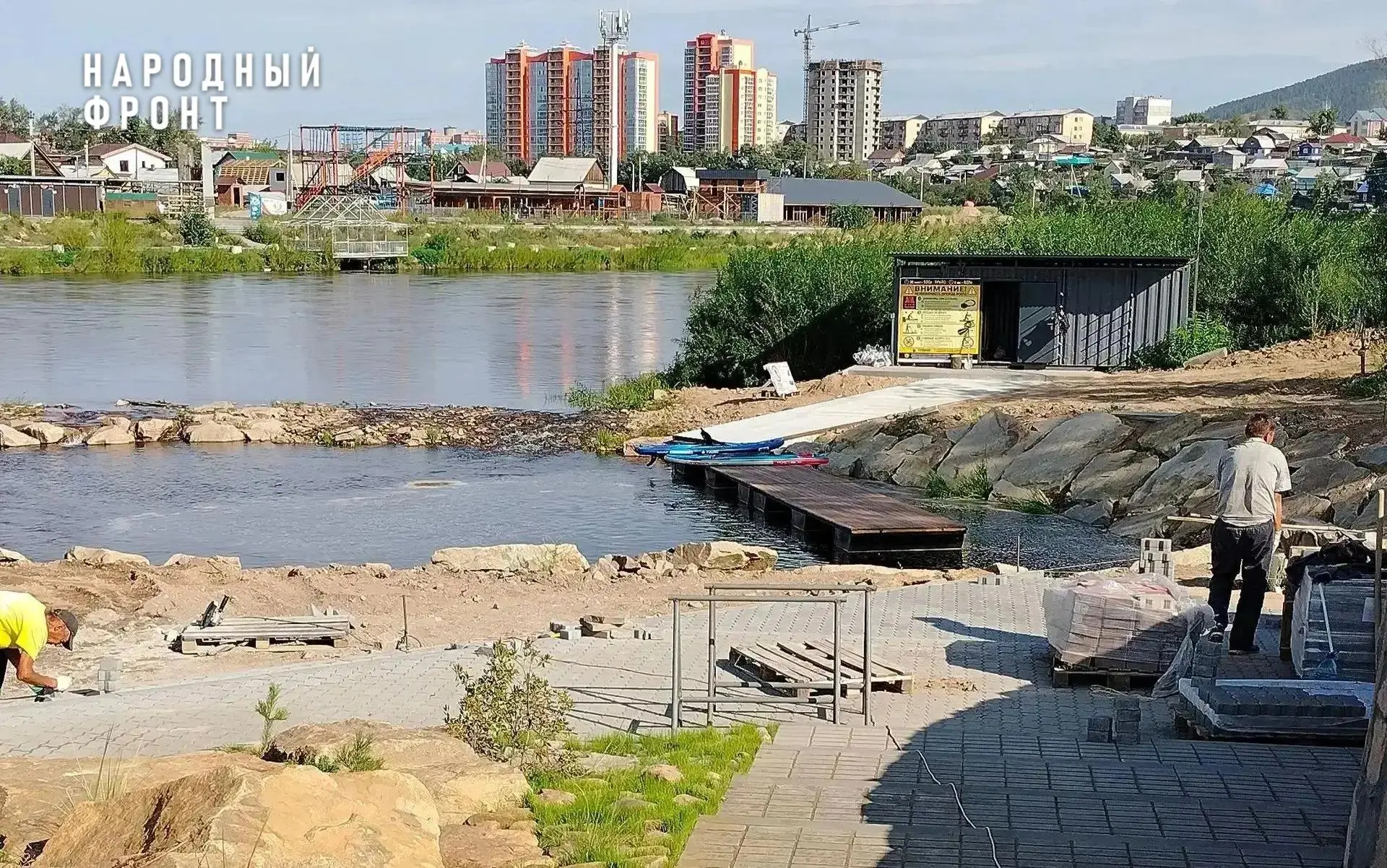 В Улан-Удэ незаконно вырастили остров. Предприниматель отделался штрафами.