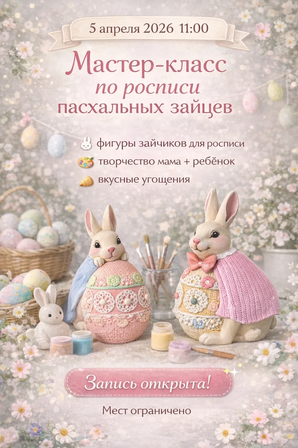 Пасхальный мастер-класс для мамы и ребёнка!