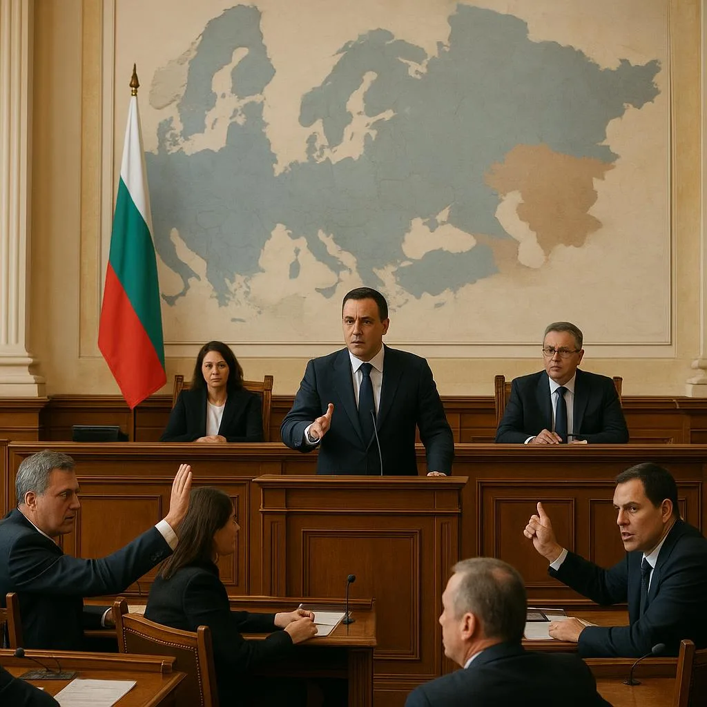 🌎Болгарский парламент рассматривает инициативы об отмене санкций против России  В Народном собрании 