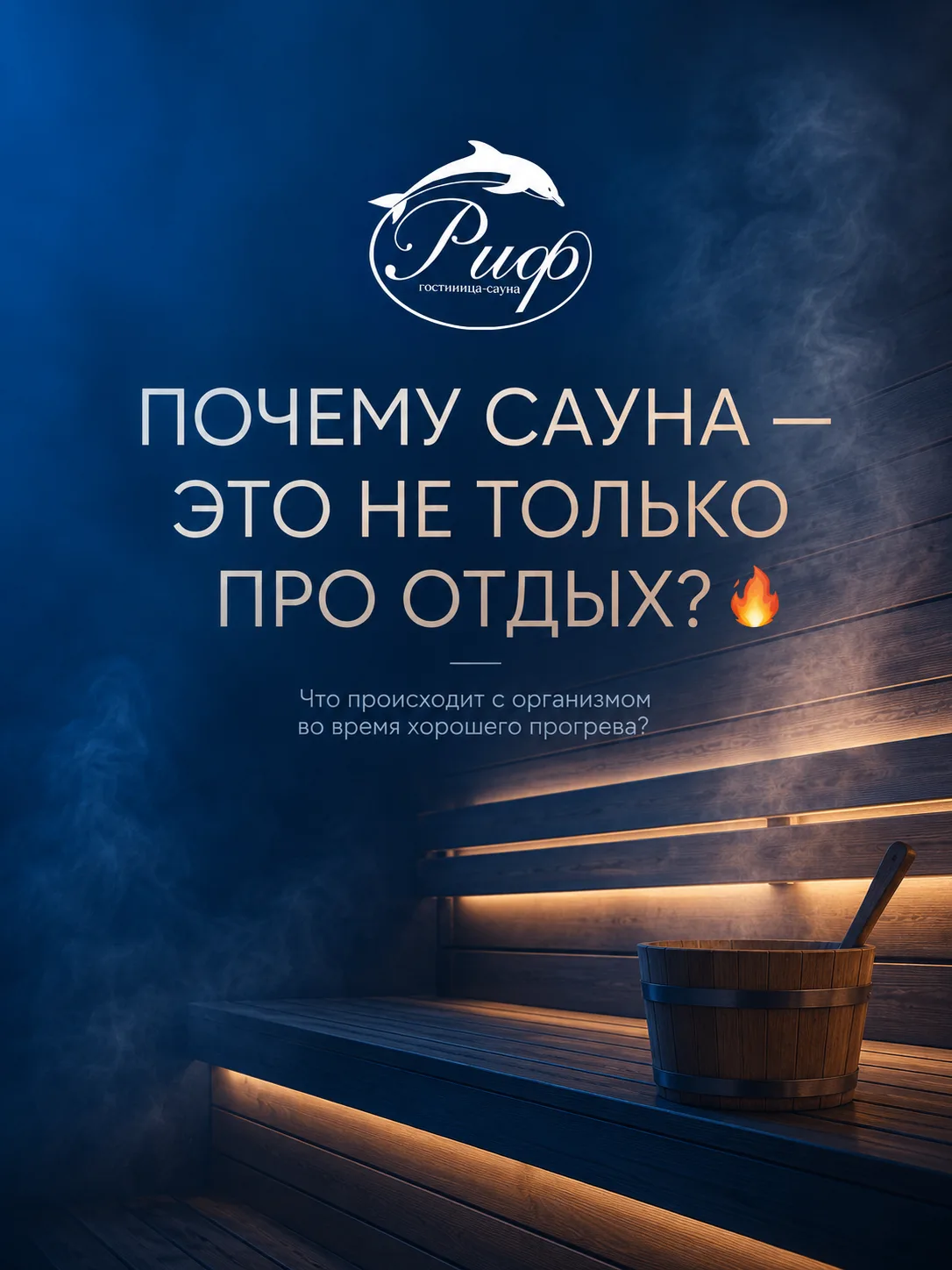 🔥 Сауна — это не просто способ согреться. Это время, когда организм реагирует на тепло...