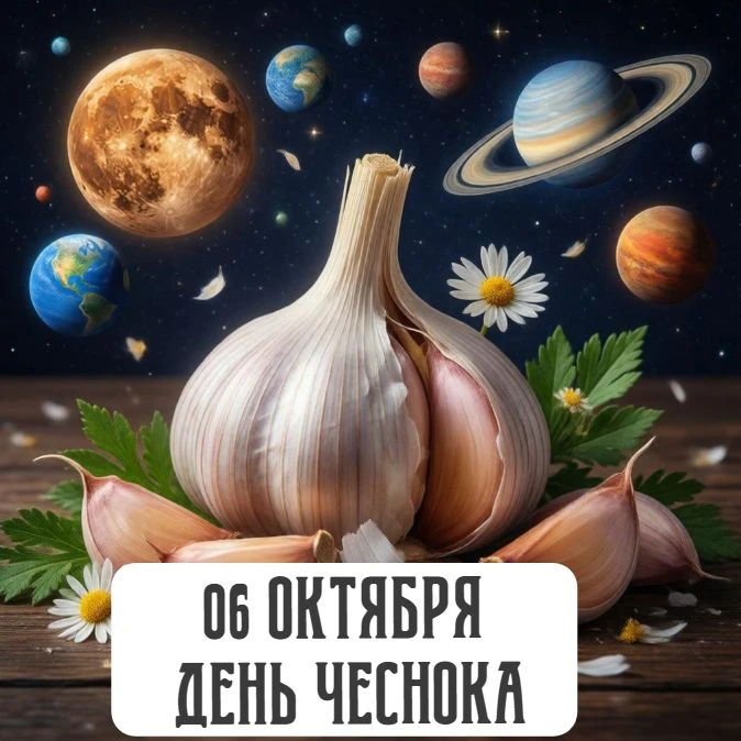 6 октября отмечается ДЕНЬ ЛЮБИТЕЛЕЙ ЧЕСНОКА