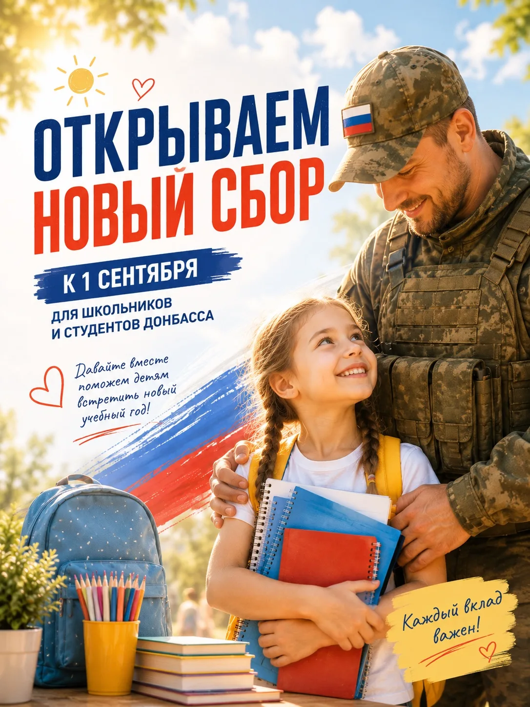 Соберём детей Донбасса к 1 сентября