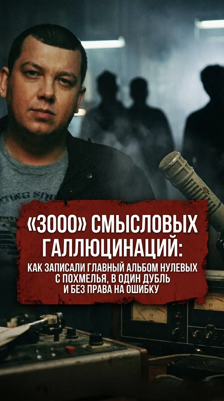 «3000» Смысловых Галлюцинаций: как записали главный альбом нулевых с похмелья, в один дубль и без пр