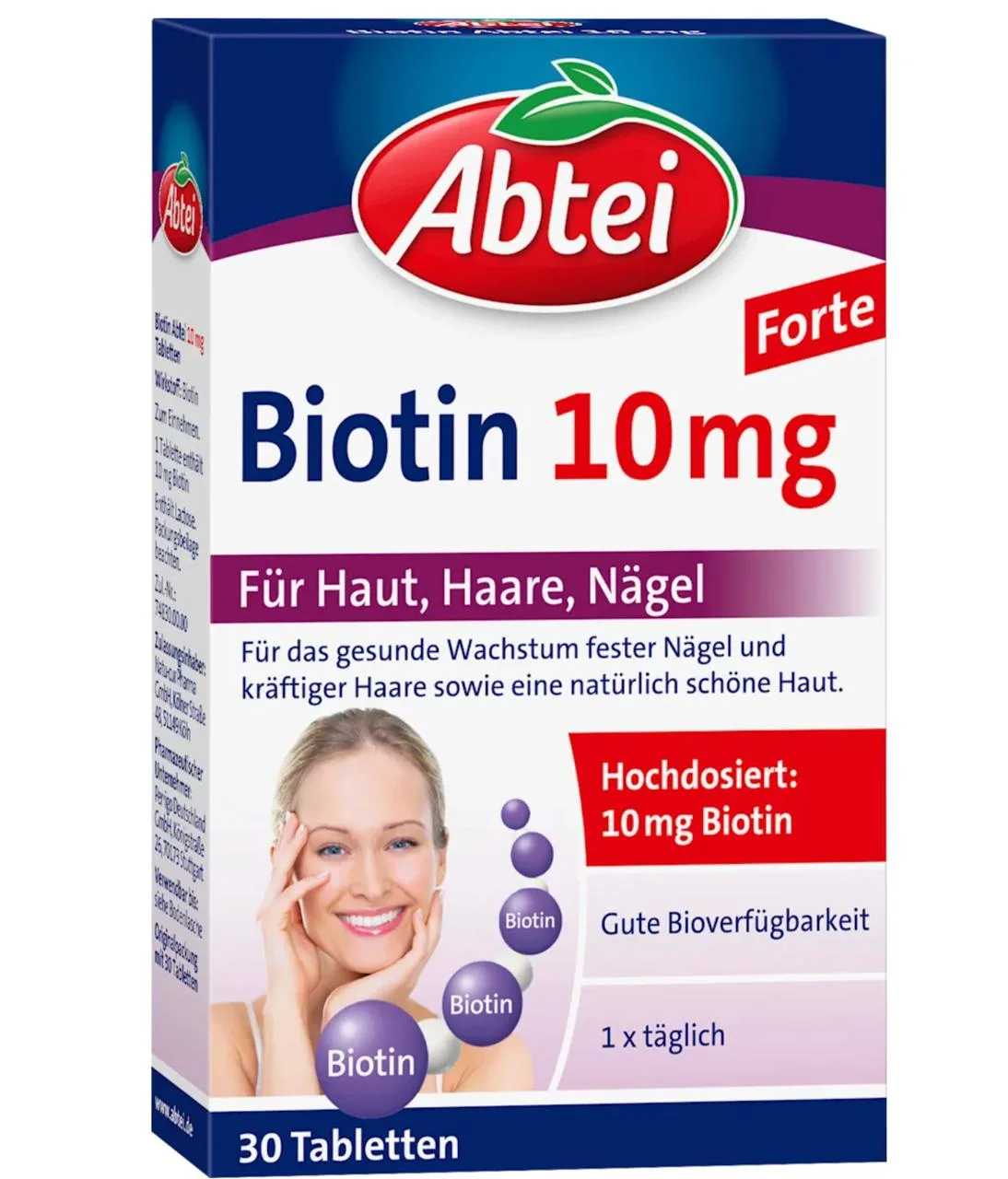 💙 Abtei Biotin 10 mg — для здоровья волос, кожи и ногтей