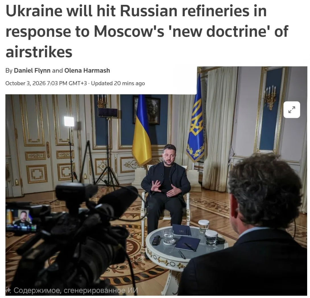 👔 Зеленский пригрозил усилить удары по российским НПЗ в ответ на атаки по мостам
